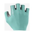 CASTELLI guantes de dedos cortos - ESPRESSO - azul claro