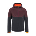 VAUDE chaqueta cortaviento - QIMSA SOFTSHELL - granate/negro