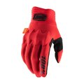 100% SPEEDLAB guantes de dedos largos - COGNITO D3O - rojo/negro