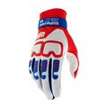 100% SPEEDLAB guantes de dedos largos - LANGDALE - rojo/blanco/azul