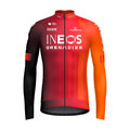 GOBIK maillot de invierno de manga larga - HYDER INEOS GRENADIERS 2025 - naranja/rojo