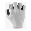 CASTELLI guantes de dedos cortos - ESPRESSO - blanco
