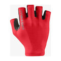 CASTELLI guantes de dedos cortos - ESPRESSO - rojo