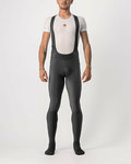 CASTELLI pantalones largos con tirantes - VELOCISSIMO 5 WINTER - negro