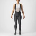 CASTELLI pantalones largos con tirantes - VELOCISSIMA DT LADY - negro