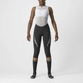 CASTELLI Pantalón 3/4 sin tirantes - VELOCISSIMA 3 LADY - negro/plateado
