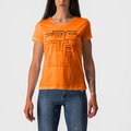 CASTELLI Camiseta de manga corta - BELLAGIO TEE LADY - naranja