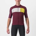 CASTELLI jersey de manga corta - PROLOGO VII - amarillo/marfil/granate
