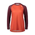 POC maillot de verano de manga larga - MTB PURE LADY - granate/naranja