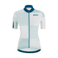 SANTINI jersey de manga corta - TONO SFERA LADY - blanco/azul