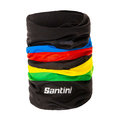 SANTINI calentador de cuello - UCI RAINBOW - negro/arcoíris