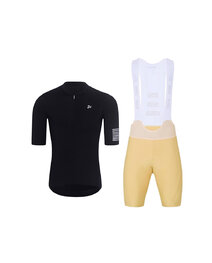 HOLOKOLO maillot corto y pantalón corto - VICTORIOUS ELITE - beige/negro