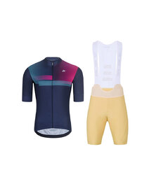 HOLOKOLO maillot corto y pantalón corto - SPECTRO - beige/azul