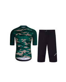 HOLOKOLO Maillot y pantalón MTB - CAMOTRAIL - negro/verde