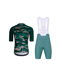 HOLOKOLO maillot corto y pantalón corto - CAMOTRAIL - azul/verde