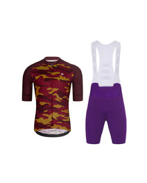 HOLOKOLO maillot corto y pantalón corto - CAMOTRAIL - púrpura/granate