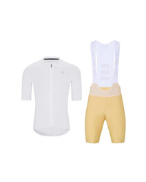 HOLOKOLO maillot corto y pantalón corto - AEROLITE - beige/blanco