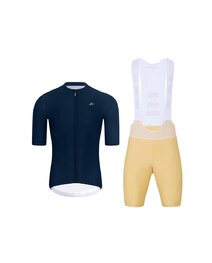 HOLOKOLO maillot corto y pantalón corto - AEROLITE - beige/azul