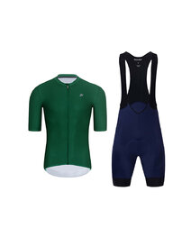 HOLOKOLO maillot corto y pantalón corto - AEROLITE - azul/negro/verde