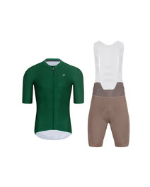 HOLOKOLO maillot corto y pantalón corto - AEROLITE - marrón/verde