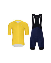 HOLOKOLO maillot corto y pantalón corto - ELEVATE - azul/negro/amarillo