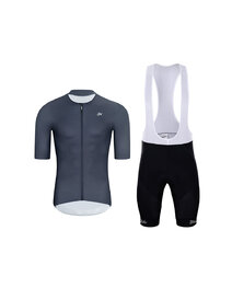 HOLOKOLO maillot corto y pantalón corto - ELEVATE - antracita/púrpura/negro