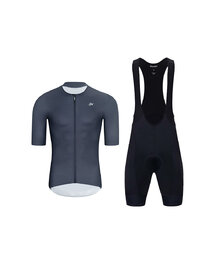 HOLOKOLO maillot corto y pantalón corto - ELEVATE - negro/púrpura/antracita