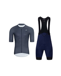 HOLOKOLO maillot corto y pantalón corto - ELEVATE - azul/negro/púrpura/antracita