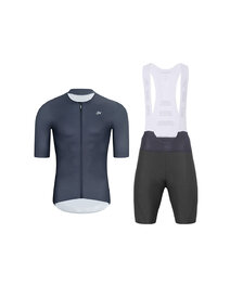 HOLOKOLO maillot corto y pantalón corto - ELEVATE - antracita/púrpura