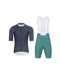 HOLOKOLO maillot corto y pantalón corto - ELEVATE - azul/púrpura/antracita