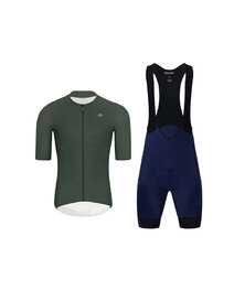 HOLOKOLO maillot corto y pantalón corto - ELEVATE - azul/negro/verde