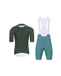 HOLOKOLO maillot corto y pantalón corto - ELEVATE - azul/verde