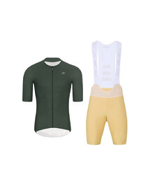 HOLOKOLO maillot corto y pantalón corto - ELEVATE - beige/verde