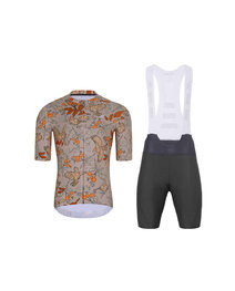 HOLOKOLO maillot corto y pantalón corto - SPARROVER - antracita/marrón