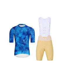 HOLOKOLO maillot corto y pantalón corto - RUSTLE - beige/azul