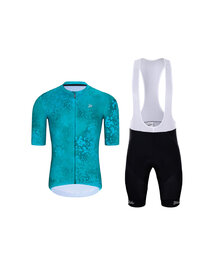 HOLOKOLO maillot corto y pantalón corto - RUSTLE - turquesa/negro