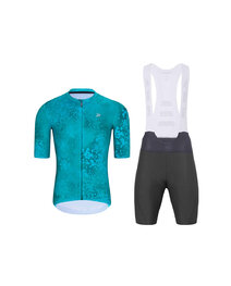 HOLOKOLO maillot corto y pantalón corto - RUSTLE - antracita/turquesa