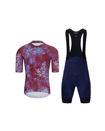 HOLOKOLO maillot corto y pantalón corto - RUSTLE - azul/negro/granate