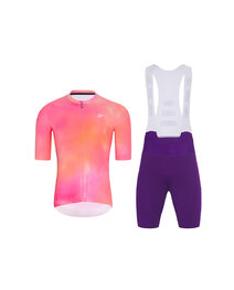 HOLOKOLO maillot corto y pantalón corto - COSMA - púrpura/naranja/rosa