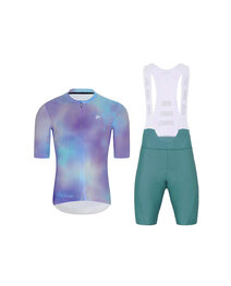 HOLOKOLO maillot corto y pantalón corto - COSMA - azul/azul claro/púrpura