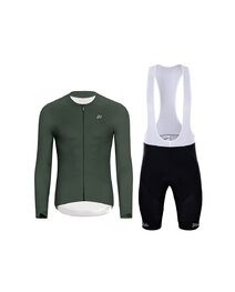 HOLOKOLO maillot largo y pantalón - ELEVATE - negro/verde