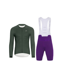 HOLOKOLO maillot largo y pantalón - ELEVATE - púrpura/verde