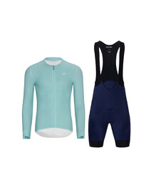 HOLOKOLO maillot largo y pantalón - ELEVATE - azul/negro/azul claro