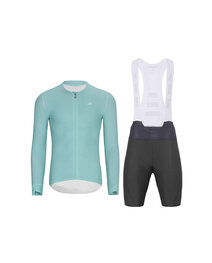 HOLOKOLO maillot largo y pantalón - ELEVATE - antracita/azul claro
