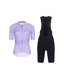 RIVANELLE maillot corto y pantalón corto - GLAMOR - negro/púrpura