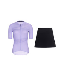 RIVANELLE maillot corto y falda - GLAMOR - negro/púrpura
