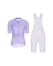 RIVANELLE maillot corto y pantalón corto - GLAMOR - blanco/púrpura
