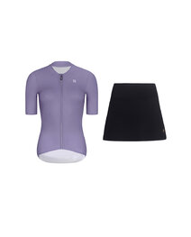 RIVANELLE maillot corto y falda - ELEVATE - negro/púrpura