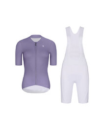 RIVANELLE maillot corto y pantalón corto - ELEVATE - blanco/púrpura