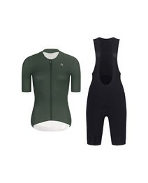 RIVANELLE maillot corto y pantalón corto - ELEVATE - negro/verde